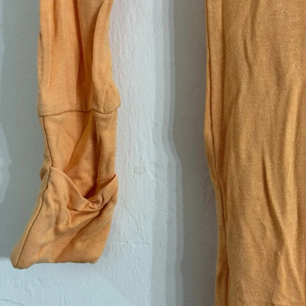 Tenth & Pine Orange Long Sleeve Zipper Footie Sleeper Size 12-24 Months Bamboo